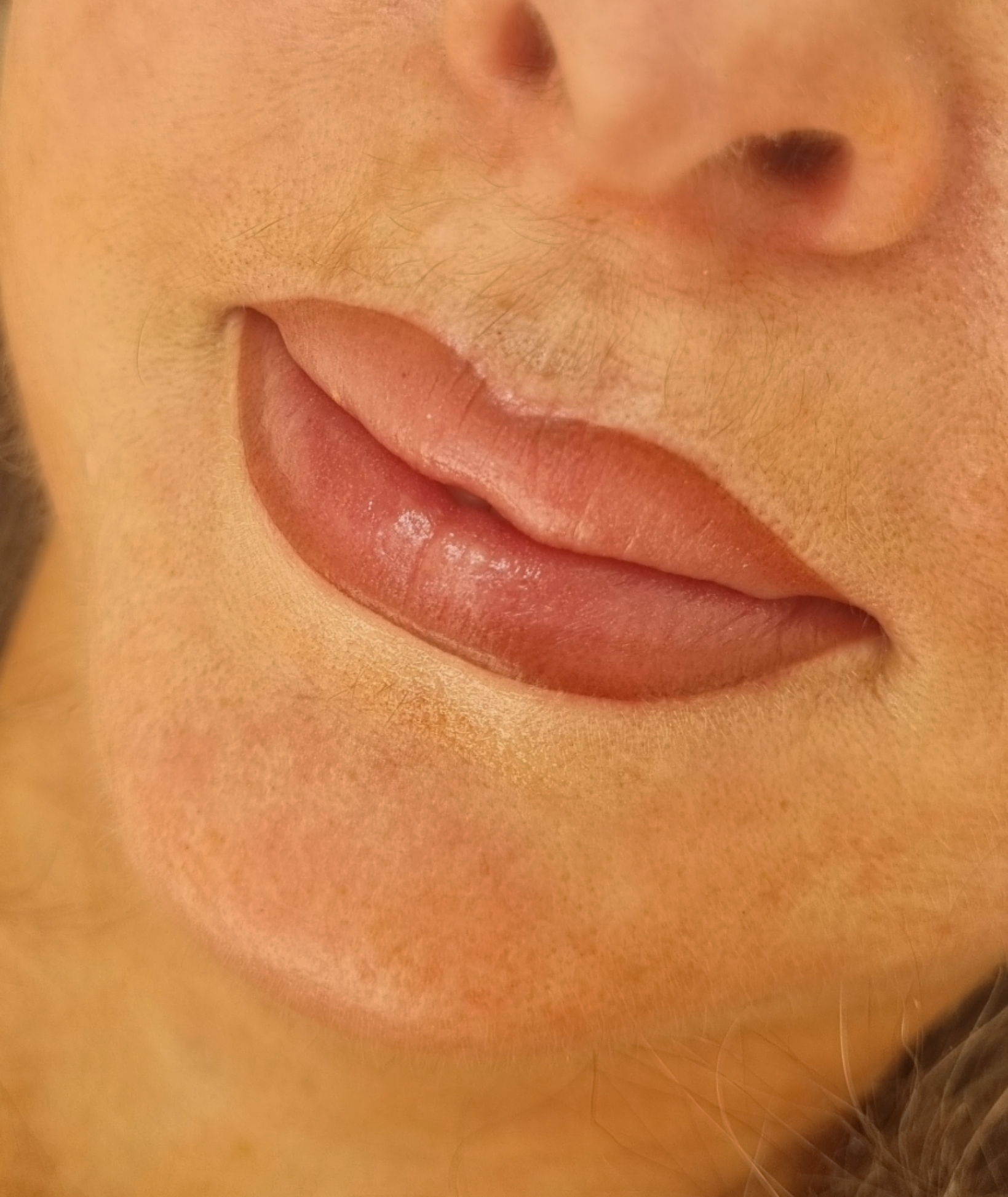 Résultat maquillage permanent des lèvres